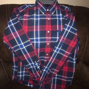 American Eagle long sleeve plaid shirt